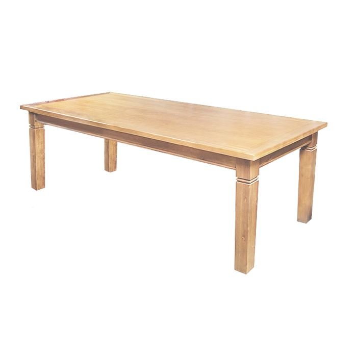 Mesa de Jantar Retangular 200x100cm Rústica Aurora Madeira Maciça - Imagem 7