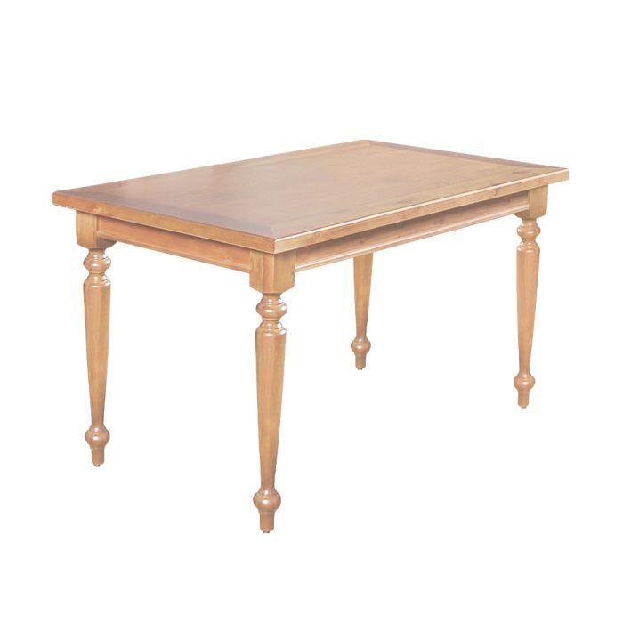 Conjunto Jantar Mesa Madeira Maciça Rústica Francisca 140x80 com 4 Cadeiras Ripada Confort Natural - Imagem 3