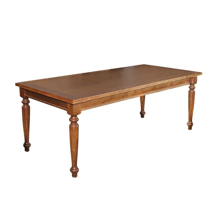 Mesa de Jantar Leonora Madeira Maciça Rústica Retangular 270x100cm Francisca