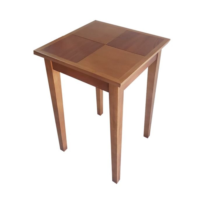 Mesa de Apoio 40x40cm em Madeira Maciça - Castanho - Imagem 3